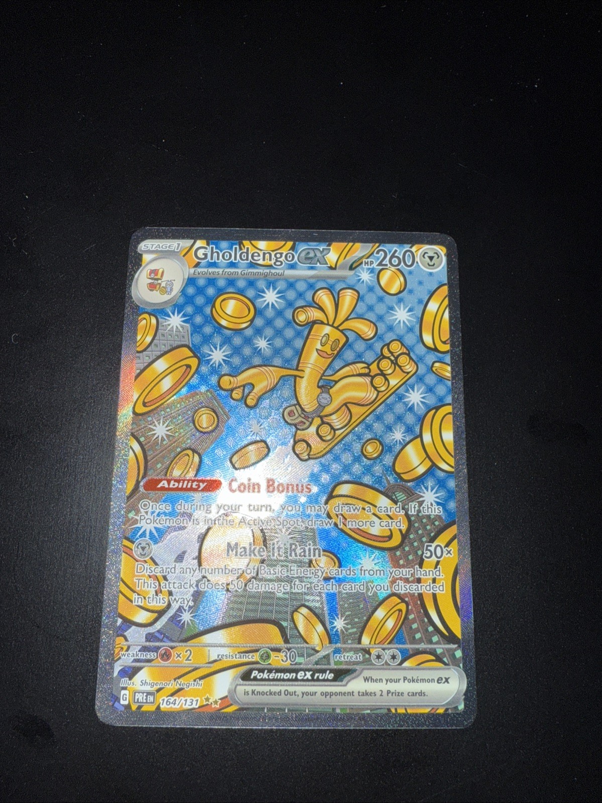 Gholdengo ex 164/131 Prismatic Evolutions Pokemon Card NM-MINT
