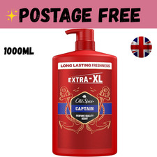 Old Spice Captain Men’S Shower Gel & Shampoo 1000Ml, Multi-Use 3-In-1 Body-Hair- 7.58 per litre