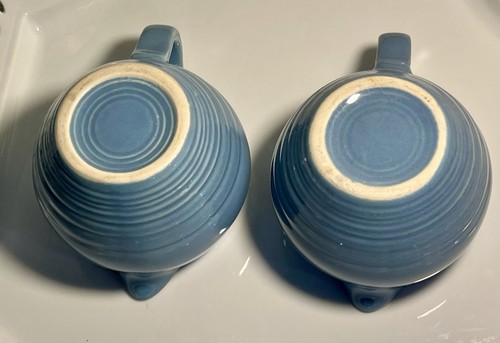 2 Vintage Fiestaware Periwinkle hellblau Milchkännchen - Bild 13 von 14