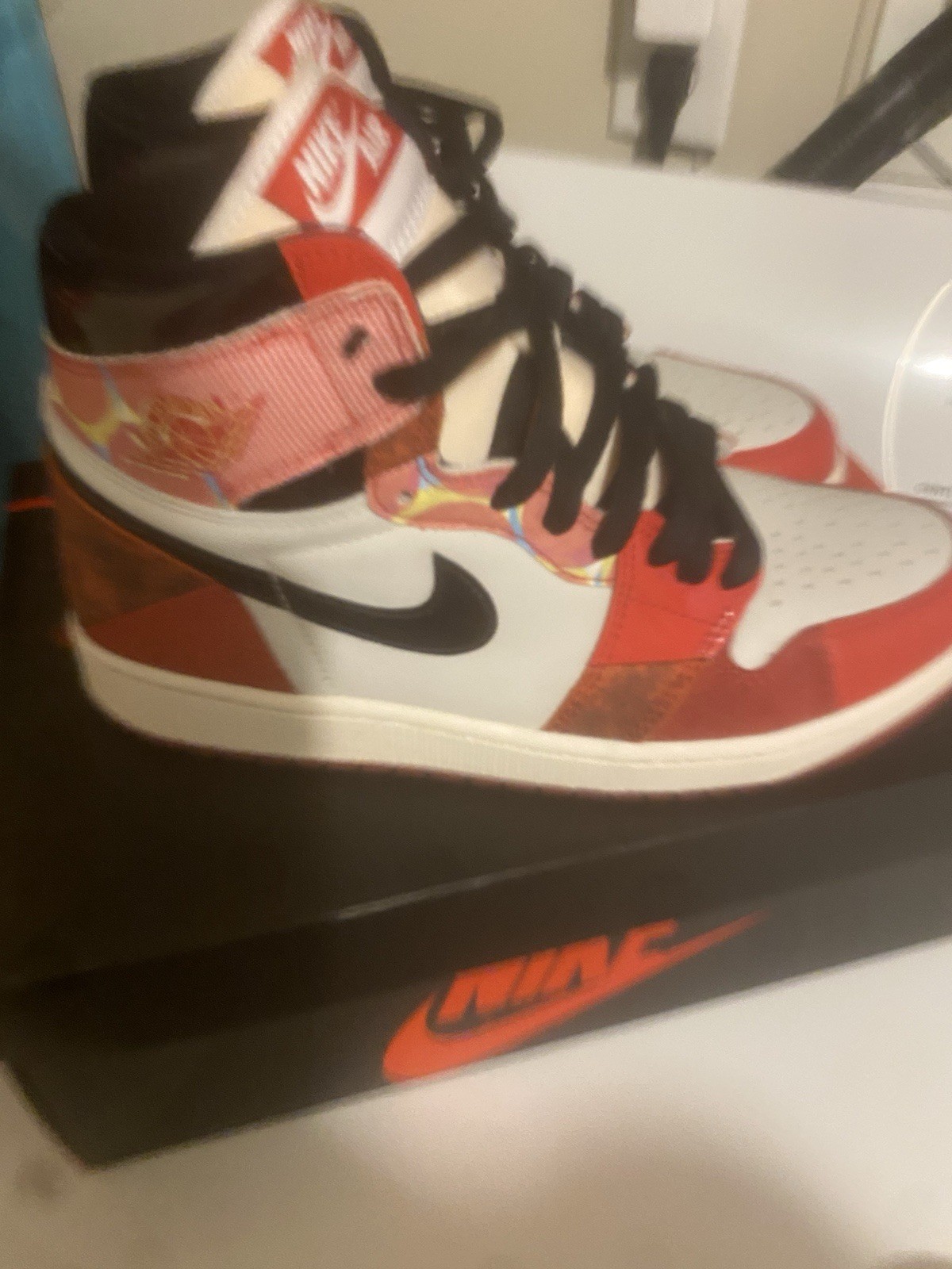 SAOLA Sneakers Air Jordan 1 Uomo Taglia 9 Retro High Spider Man Spider Versus'