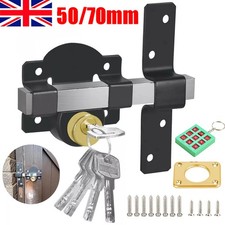 Security Garden Shed Gate Lock Long Throw Locking Double Locking 50mm & 70mm UK