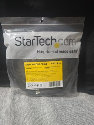 STARTECH.COM Display Port Cable 6ft/1.8m. With Latches M/M