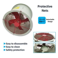 12" Hazardous Location Axial Fan Explosion-Proof Inline Duct Blower Ventilation