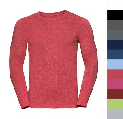 2 Stück Set Russell Europe Herren langarm Shirt Modern Top Longsleeve Tee R-167M