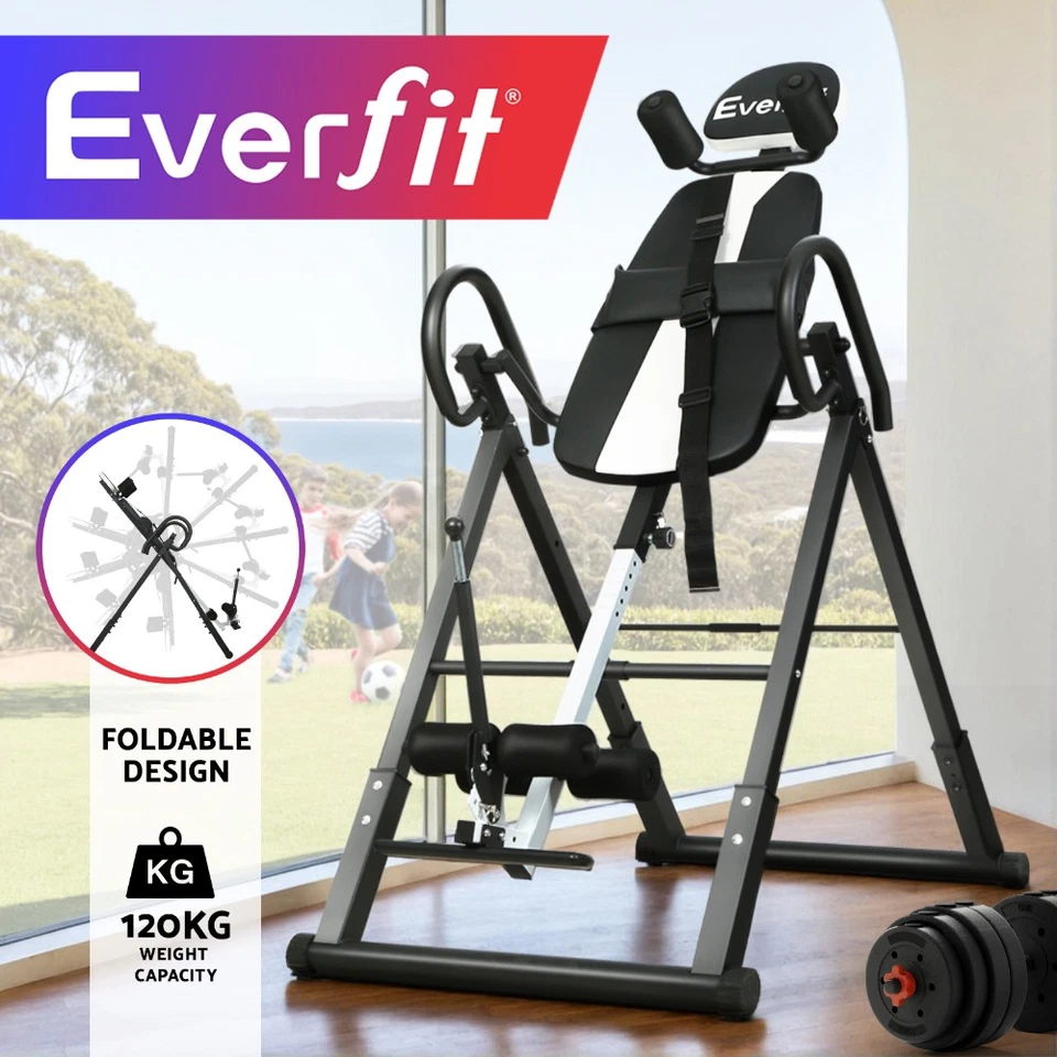 Everfit Inversion Table Gravity Exercise Inverter Back Stretcher Home Gym