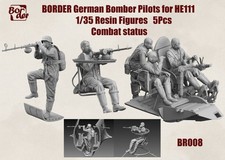 Border BR-008 1/35 Pilotos Resina Figuras Estado Combate (5 piezas) Para He 111H-6 BF-018