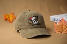 Snoopy Baseball Embroidered Washed Hat Sports...