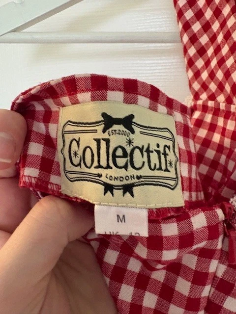 Vestido Collectif Guinga Rojo Halter Corazón Foto 2 de 4