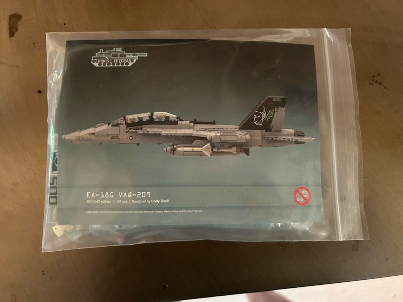 Lego Brick Veteran EA-18G Add On Pack. New Unopened Plane 