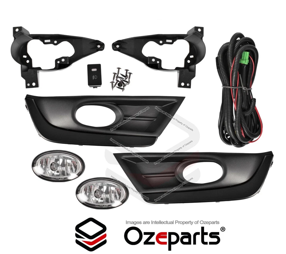 Full Set Fog Light Spot Driving Lamp KIT Black For Honda CRV CR-V RW 2017~2020 - image 2 of 4