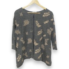 mina perhonen forest parade long sleeve cardigan pa8274 size 38 grey Women USED