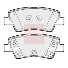For HYUNDAI ELANTRA V 2010 to 2017 BRAKE PADS (REAR) (R90) PAD1989