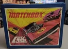 Vintage 1971 Matchbox Toy Car Plastic Carrying Case Blue 10" X 13" with 4 Trays