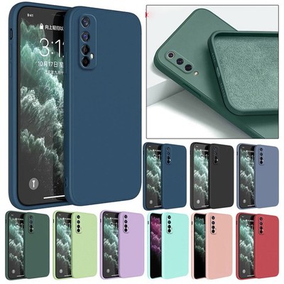For OPPO Realme 5/6/7/8/9/10 X3 C11 C21 C2 Liquid Silicone Case Shockproof Cover