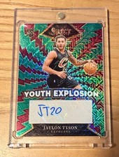 2024-25 NBA Select Jaylon Tyson RC Rookie 🔥 Youth Explosion Green Mojo Auto /35
