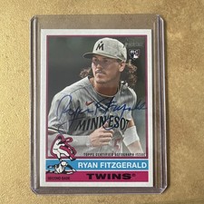 2025 Topps Heritage High Number Ryan Fitzgerald RC Real One Auto #ROA-FITZ