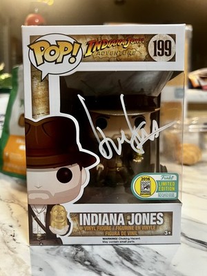 HARRISON FORD Hand Signed INDIANA JONES 2016 Comic Con Funko Pop! #199 BECKETT