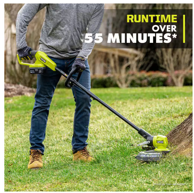 RYOBI ONE+ 18V 13 in. Cordless Battery String Trimmer/Edger (Tool Only) P20180