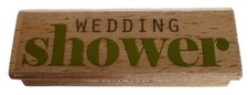 Hampton Art Rubber Stamp Wedding Shower Invitation Words Card Making Sentiment