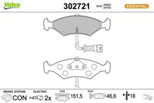 VALEO Bremsbeläge Satz Vorne für FORD FIESTA III (GFJ) 302721