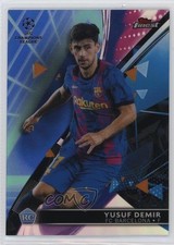 2021 Topps Finest UCL Blue/Aqua Vapor Wave Refractor 47/99 Yusuf Demir #98 11p9