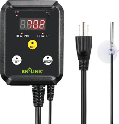 Reptile Thermostat Temperature Controller, Digital Heat Mat Thermostat for Seed