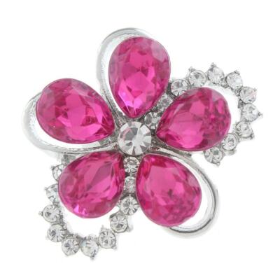 Fit Ginger Snap PINK Rhinestone 18/20mm snaps GJS8628