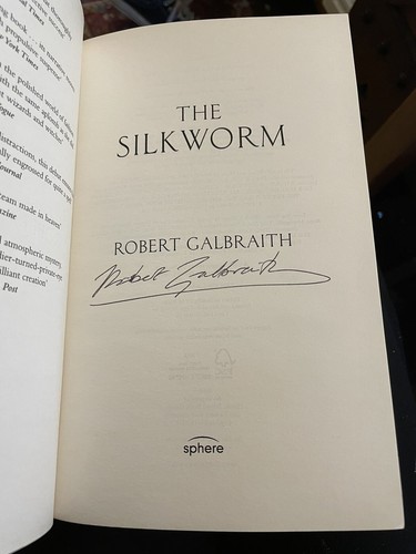 Robert Galbraith (J.K. Rowling) Seidenraupe: signiert 1./1. Auflage - Bild 6 von 8