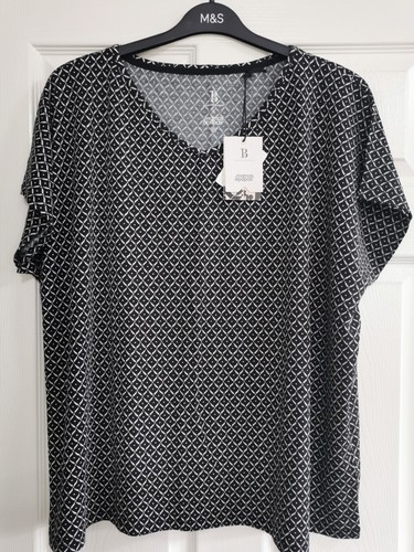BNWT Mams & Papas Summer Pyjama Top and Under The Bump Shorts UK 14 / EUR 42 - Picture 2 of 3