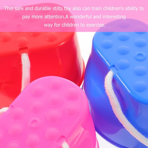 5 Pairs Balance Buckets Stepping Stones For Kids Stilt Shoes Game Props - Picture 3 of 11