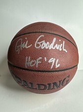 Gail Goodrich Signed Spalding Basketball Lakers 'HOF 96' PSA 4A20997