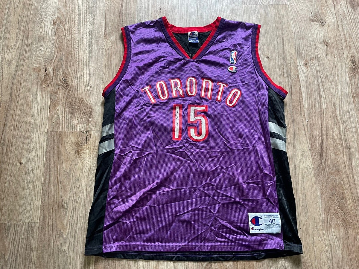 Toronto Raptors Vince Carter Jersey Mens Size 40 Champion Purple