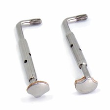 Viola Titanium Chinrest Screw Clamp Ti Metal Alloy Soft Wood around 6.39 gram