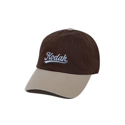 Genuine Kodak Lettering Combi Relax Fit Ball Cap BROWN