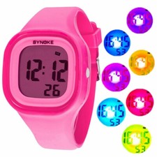 Kids Boys Girls Sport Digital Watch Electronic Waterproof Wrist Watch Child Gift