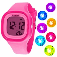 Kids Boys Girls Sport Digital Watch Electronic Waterproof Wrist Watch Child Gift