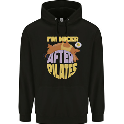 Nicer After Pilates Lustig Yoga Hund Herren Kapuzenpullover