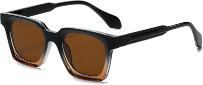 Gafas De Sol Moda Retro Para Hombre Lentes Polarizado Lujo Espejo Cuadrado UV400