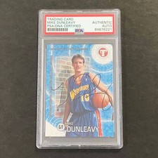 2002-03 Topps Pristine Common Rookie #57 Mike Dunleavy Signed Card PSA Slabbed W
