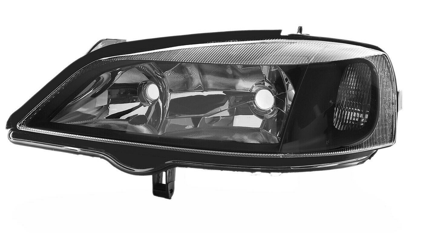 Phare gauche Opel Astra G noir électrique H7 HB3 idéal pour rénovation auto