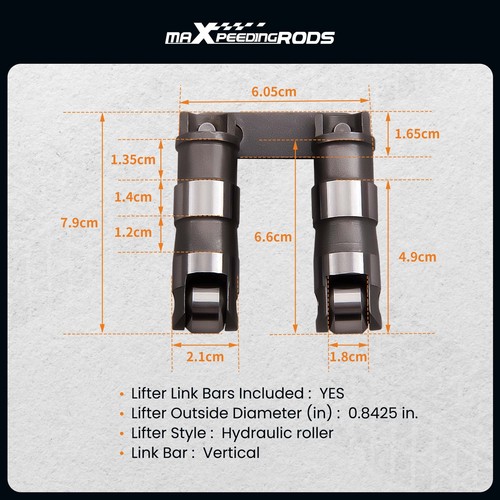 New 16 Retro-For Hydraulic Roller Lifter For Chevrolet 265 350 400 Small Block - Imagen 4 de 12