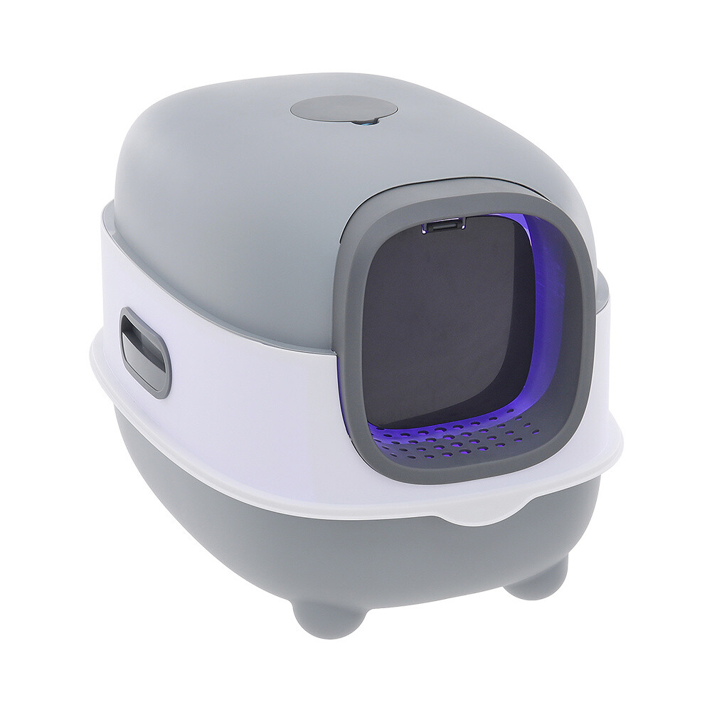 Large Cat Litter Box Self Cleaning Cat Pan Drawer Sterilize Deodorize