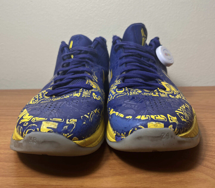 Nike Kobe 5 V Protro 5 Rings Purple Yellow Size 10 Sneakers