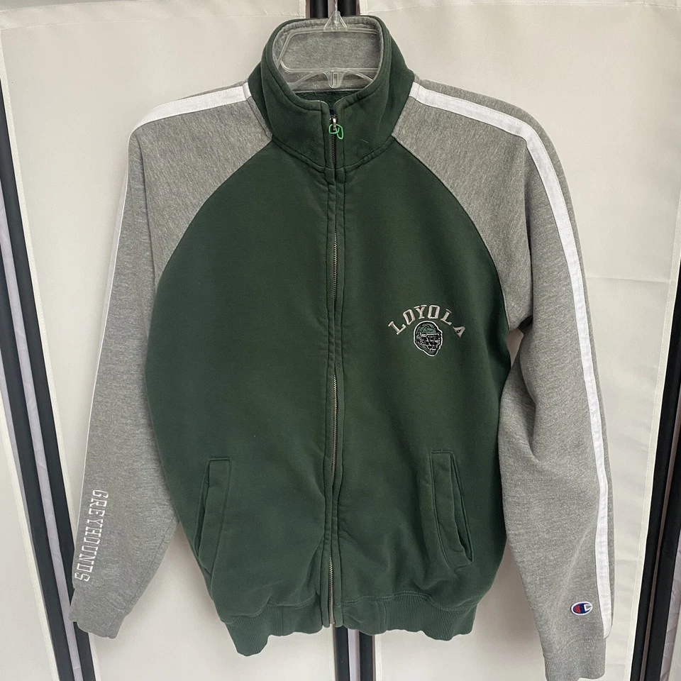 Loyola Lacross Vtg Champion Mens Small Full Zip To Or Womens L Double Sided D9 - Image 2 of 4