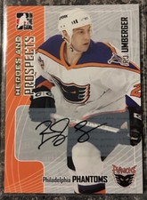 2005-06 In The Game Heroes and Prospects R.J. Umberger Auto Autograph Phantoms