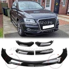 For Audi Q7 2007-2024 Front Bumper Chin Lip Splitter Spoiler Body Kit Glossy