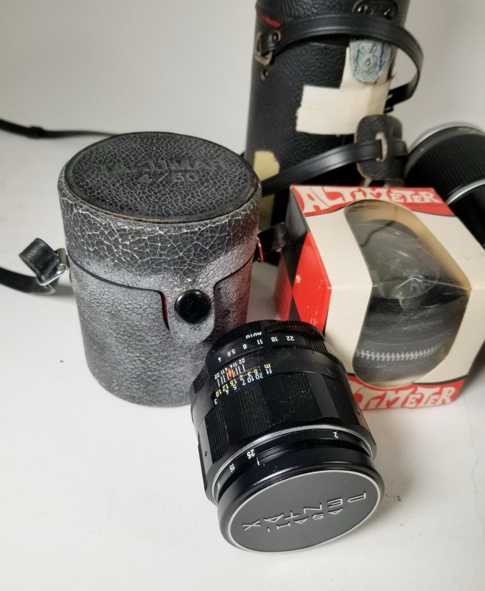 ☆PENTAX SP 0.92☆ Pentax Spotmatic Sp Silver Film Camera with Hanimar Lens 1