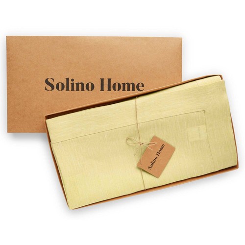 Solino Home 100% Pure Linen Tablecloth for Fall Kitchen Dining Solid, Athena - Picture 54 of 98