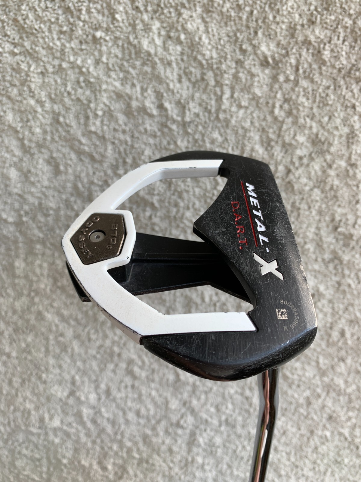 ODYSSEY METAL X DART D.A.R.T. 370G 33" PUTTER ODYSSEY STEEL SHAFT