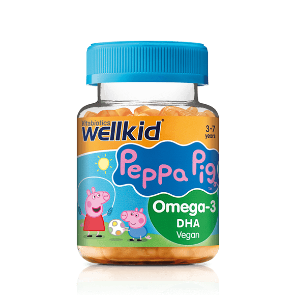 Vitabiotics WellKid Peppa Pig Omega-3 DHA - 30 Jellies For Brain & Vision 3-7yrs
